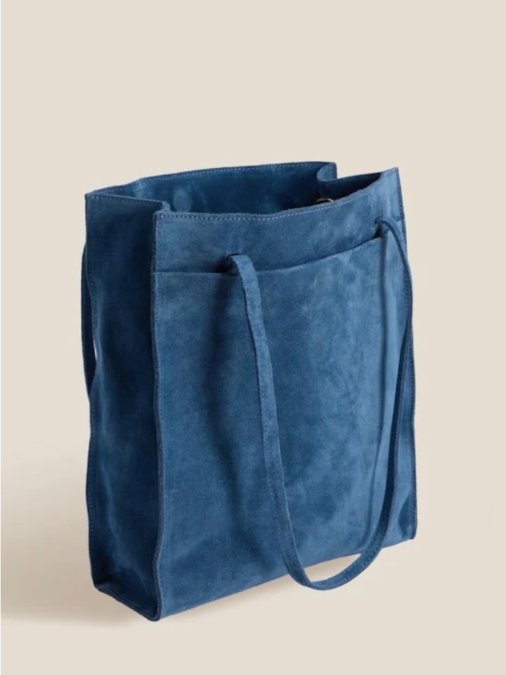 Parker Thatch blue suede magazine tote new nvr worn! Won’t leave up long! - Picture 4 of 8
